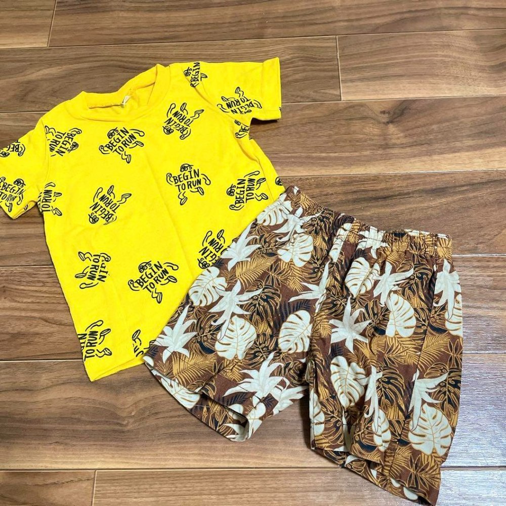 Boy suit Aloha pants Summer clothing 90cm